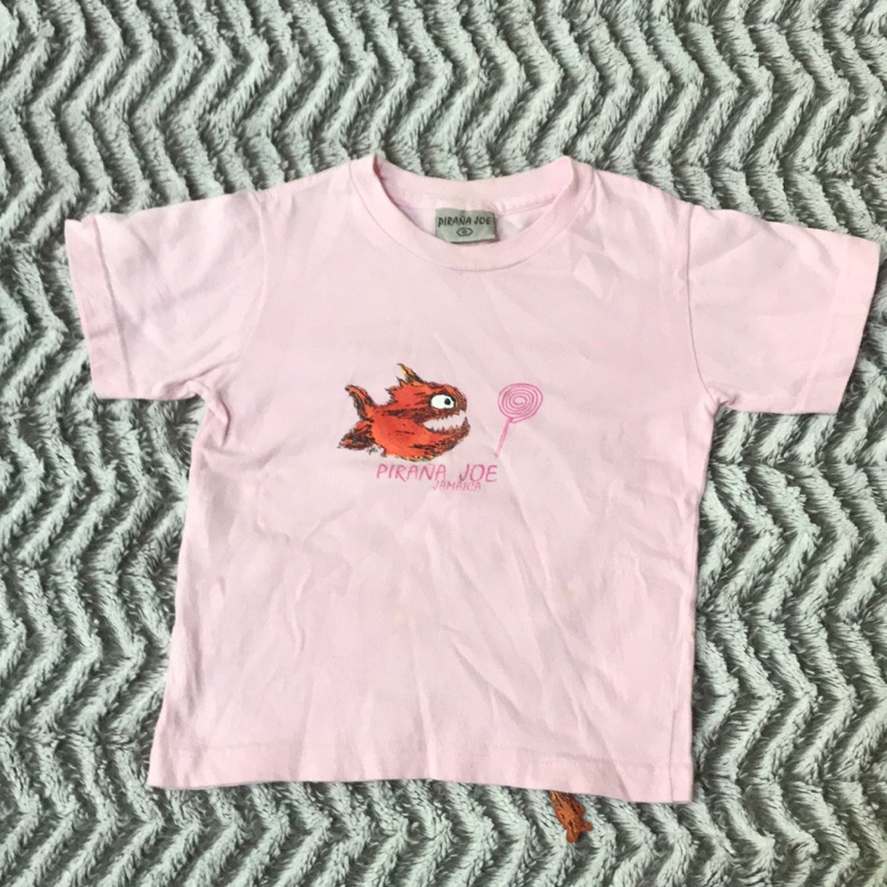 Pirana Joe Jamaica Pink T shirt for 4-5 yrs old